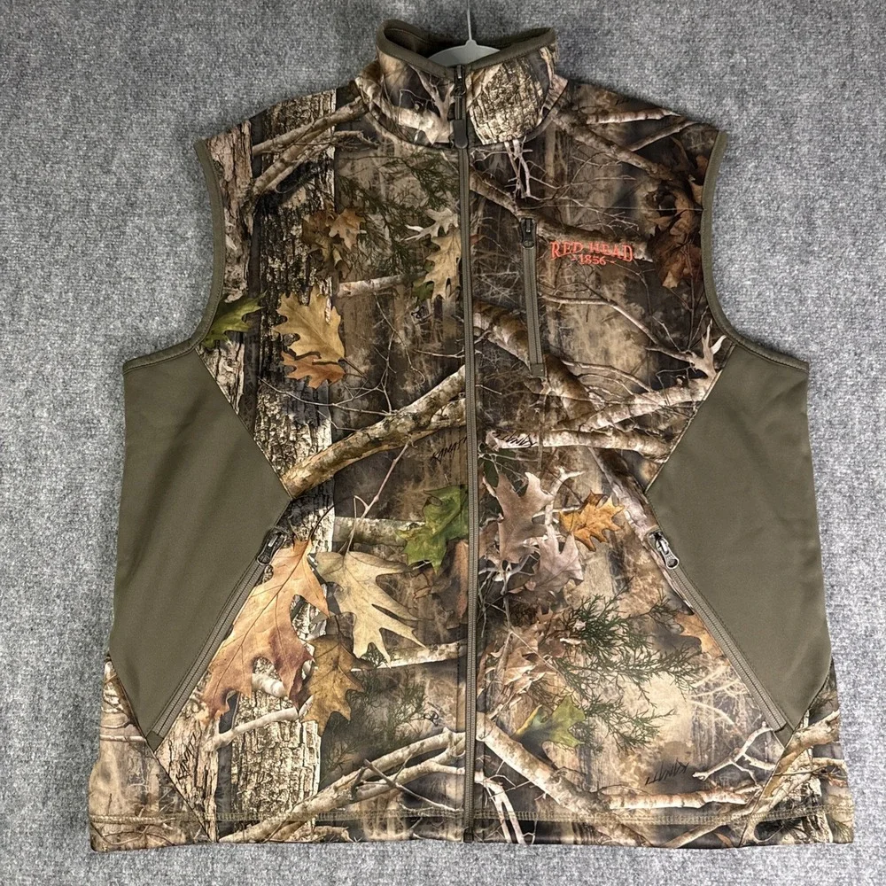 Red Head Scentinel Kanati True Timber Camouflage Zip Vest Mens L Green Camo